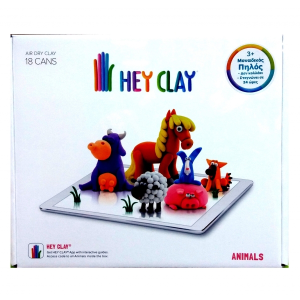 Hey Clay - Πολύχρωμα ζωάκια / Πλαστελίνες