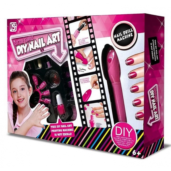 Little girls Diy nail art - Βαφτικά νυχιών