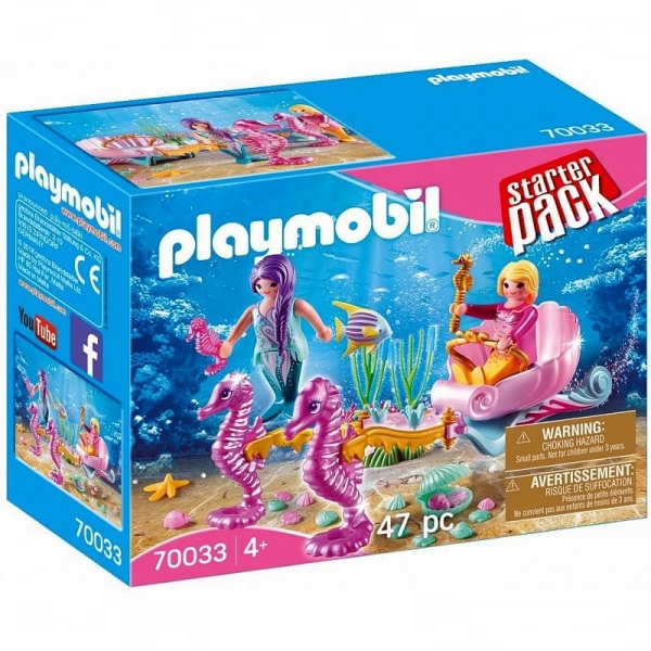 Playmobil Starterpack Άμαξα με ιππόκαμπους και γοργόνες