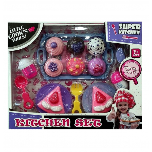 Super kitchen set - Κουζινικά και γλυκά με δίσκο