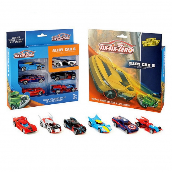 Μεταλλικά αυτοκινητάκια 6 τεμαχίων - Super cars