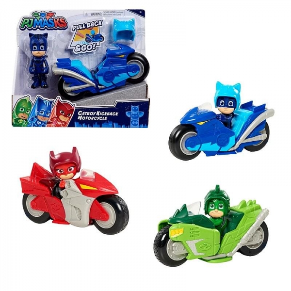 PJ Masks Kickback Μηχανή με φιγούρα / 3 Σχέδια
