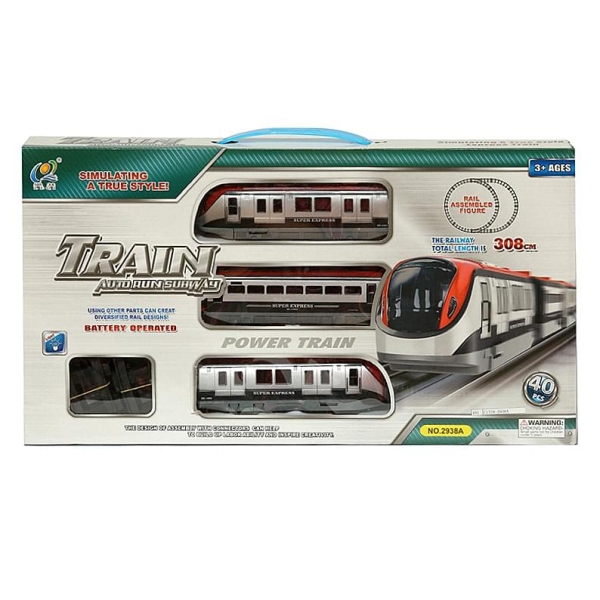 Σιδηρόδρομος με 3 βαγόνια - Train auto run subway
