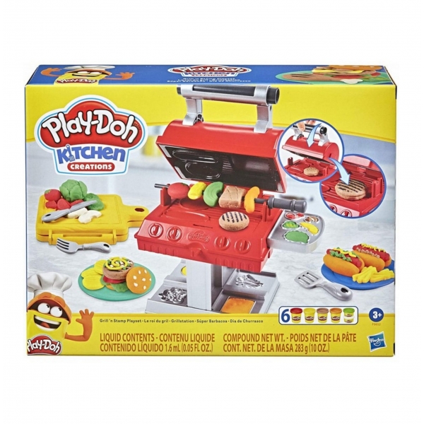 Play-Doh Kitchen Creations Grill N Stamp Playset (F06520)