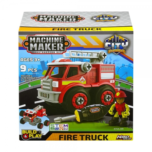 MACHINE MAKER – CITY SERVICE – Fire Truck (8”/20cm) (36/40042)