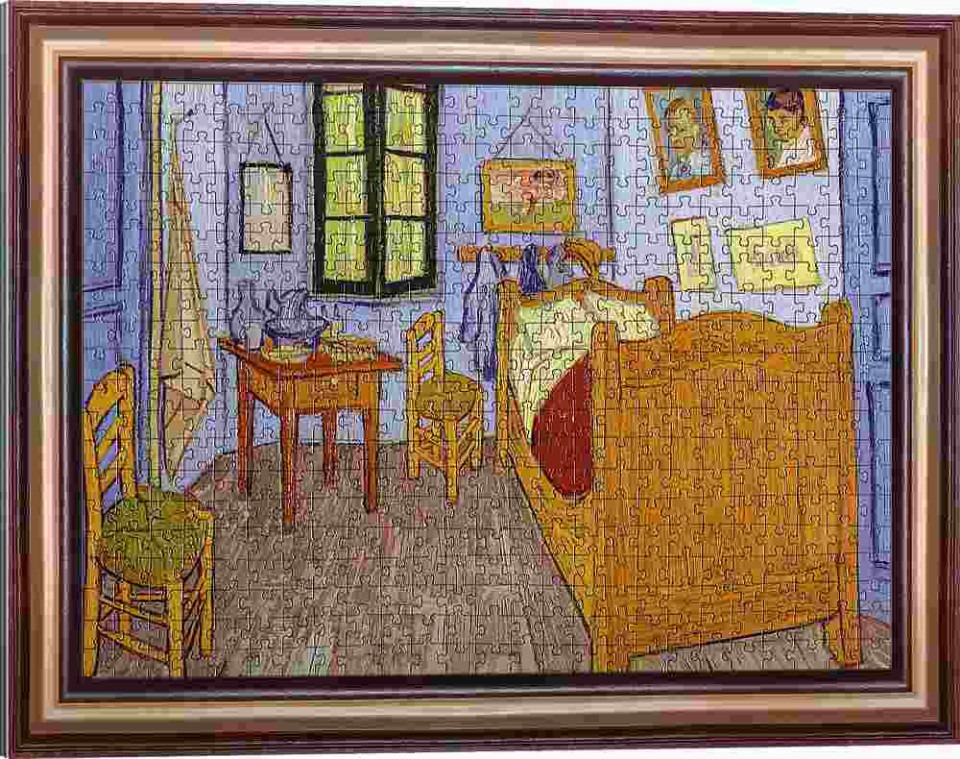 puzzle-trefl-500-pieces-art-frame-puzzle-gogh-bedroom-in-arles